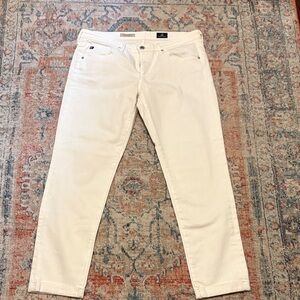 AG The Stilt Roll-up white jeans. Size 29